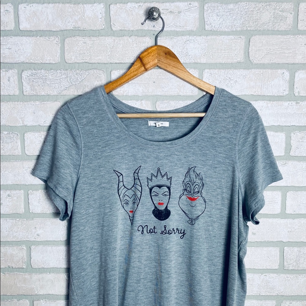 NWOT Maurices Disney Villains “Not Sorry” t-shirt